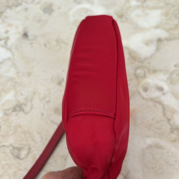 Kate Spade Leather & Nylon Adjustable Crossbody Bag Red - Picture 10 of 15